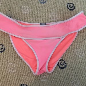 Pink and White Bikini Bottom (used once)